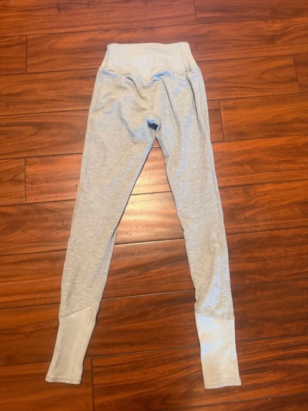 ALO Yoga Light Gray Seamless High-Rise Leggings